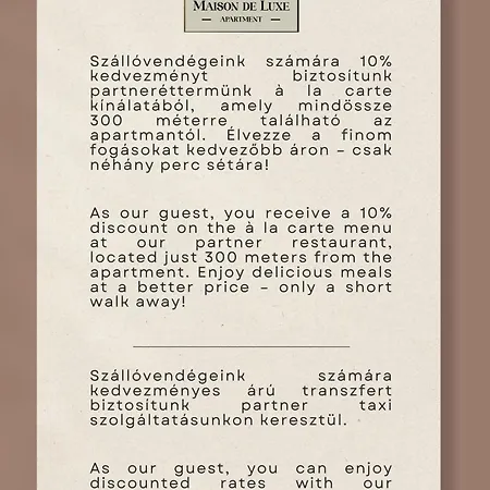 Maison De Luxe セゲド